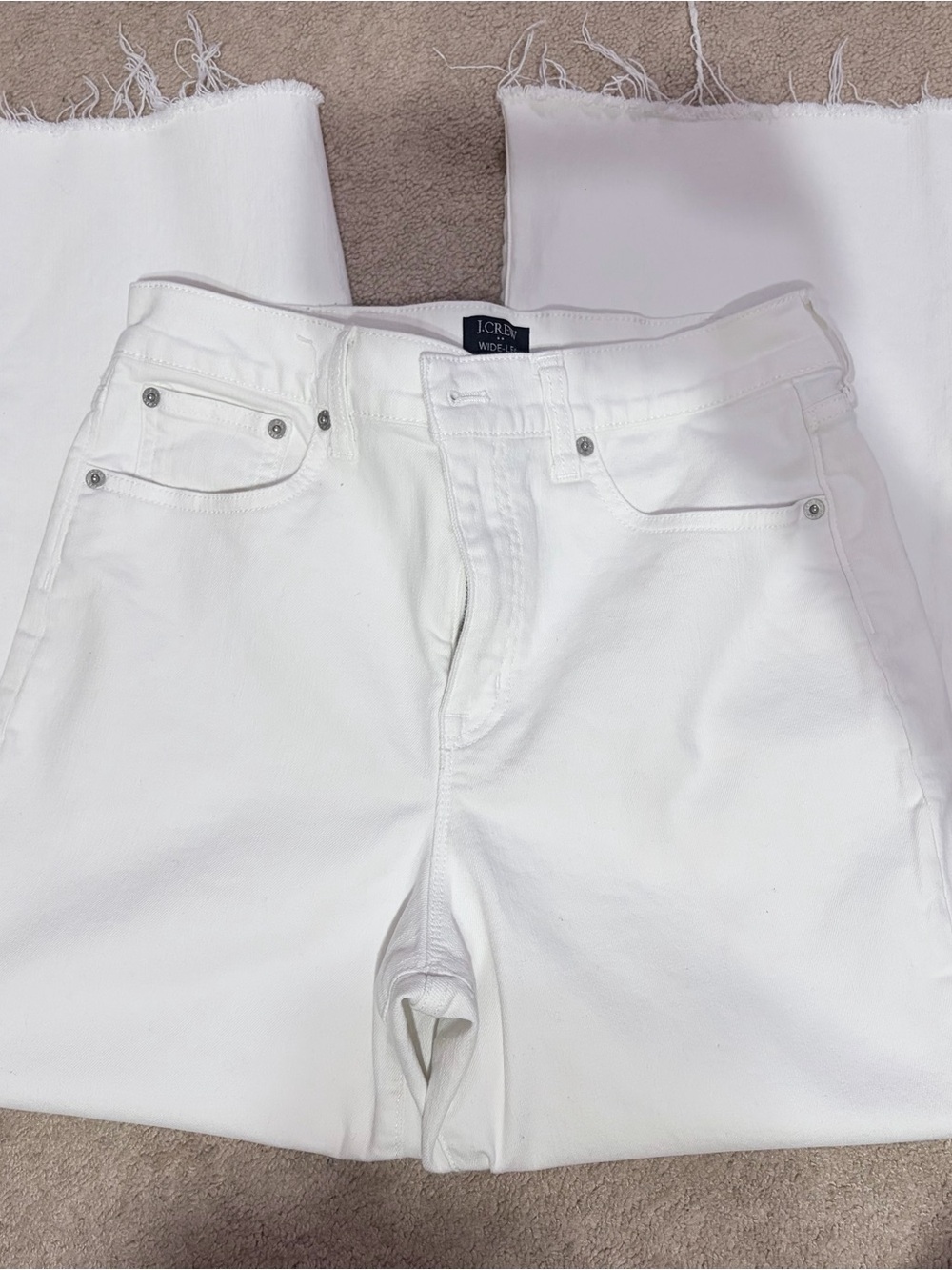 J. Crew White Straight-Leg Women’s Jeans